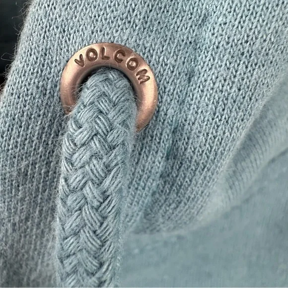 Vintage Volcom‎ Stone Company Mens Y2K Hoodie Size L Blue Preppy 90s Skater - Picture 14 of 16